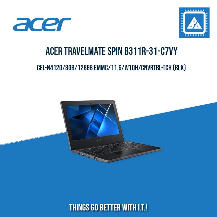 ACER TRAVELMATE SPIN B311R-31-C7VY CEL-N4120/8GB/128GB | BEST FOR STUDENTS ACER TRAVELMATE SPIN B311R-31-C7VY CEL-N4120/8GB/128GB | BEST FOR STUDENTS